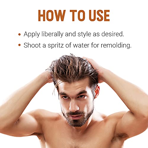 Woody's Mega Firm Hair Gel for Men, Strong Hold, Alcohol-Free, No Flakes, Men's Hair Gel for Strong Hold Styling, Mens Styling Gel - 12 fl oz