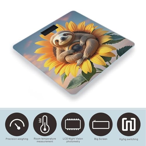 Báscula Digital de Baño con Plataforma de Vidrio Templado miniatura 3