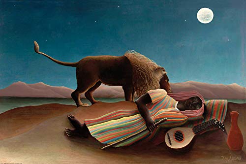 1art1 Henri Rousseau Posters XXL La Gitane Endormie, 1897 Affiche 120x80 cm