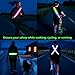 Reflective Sash Gear for Walking at Night,Flashing LED Reflective Belt Safety Lights for Walkers Night Dog Walking Biking Running,High Visibility Rechargeable with Wear 2 Ways for Men Women (Orange)