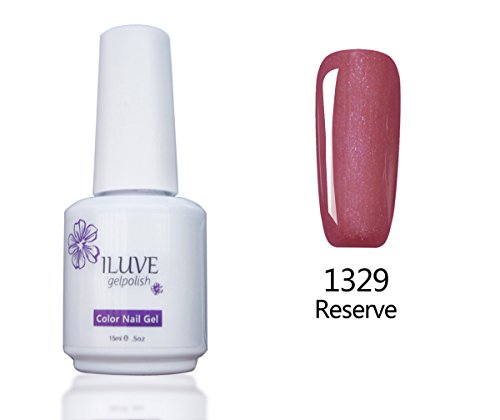 iLuve Long Lasting Soak Off Nail Polish with 238 Color Choices | 1 bottle with 15ml of UV Gel Polish | Reserve Color #1329