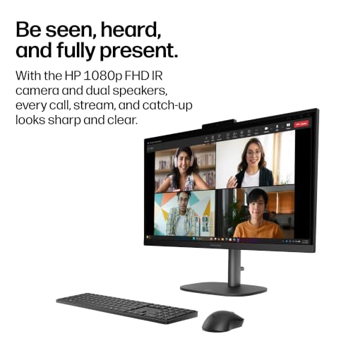 Image of HP OmniStudio 23.8 inch All-in-One Desktop PC, FHD Display, AMD Ryzen AI 3 30, 8 GB RAM, 512 GB SSD, AMD Radeon Graphics, Windows 11 Home, Jet Black, 24-cv0420 (2026)