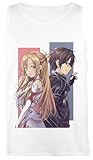 Asuna Camiseta Sin Mangas Camiseta Blanca Sin Mangas para Mujer
