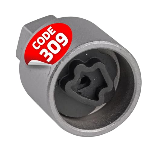 SW-Stahl 02385L-9 Felgenschloss Adapter 309 I geeignet für Mercedes-Benz I Felgenschlösser lösen I Radsicherung Felgenschloss Demontage Werkzeug I Felgenschloss Ausdreher I Felgensicherung Schlüssel