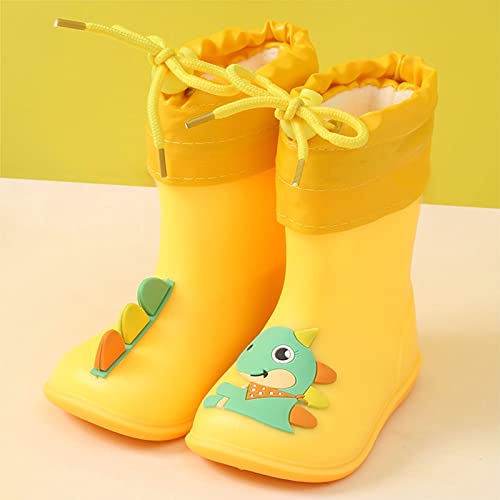 Toddler Rain Boots for Girls Boys, Light Up Kids Glitter Rainboots Waterproof Shoes with Handles Waterproof2