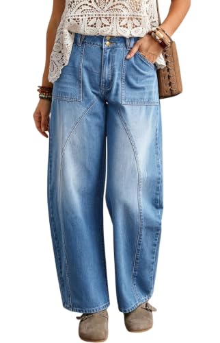 Jean court pour femme coupe droite ample fini les pantalons serrés