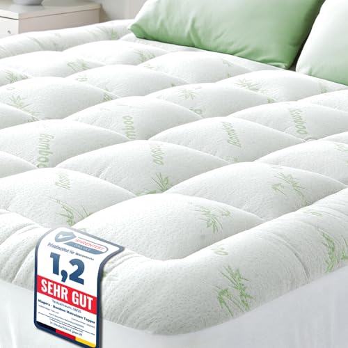 Niagara Bambus Matratzen Topper 180x200cm, kühlend, atmungsaktiv für Rückenschmerz-Linderung,...