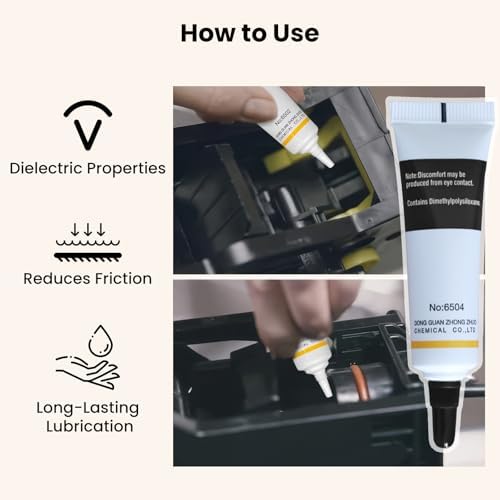 GEEKHOM Coffee Machine O-Ring & Grease Maintenance Kit Replacement Sealing Rings with 15 Silicone Gaskets + 10g Silicone Grease + 5 Cleaning Brushes for Philips 3200/Saeco/Gaggia Espresso Machines - 4
