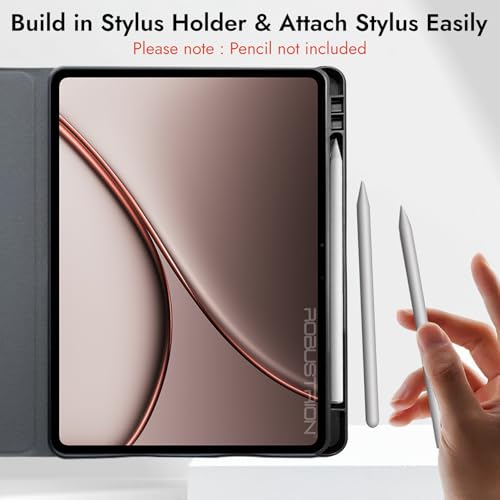 Image of Robustrion Cover Case for OnePlus 4 13.2 inch / OnePlus Pad 3 13.2 inch Cover [Pencil Holder], Deer Pattern Cover Case for One Plus Pad 4 /3 Cover [Auto Sleep Wake Support] - Brown