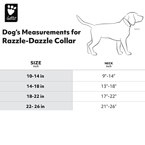 Hurtta Razzle-Dazzle Halsband für kleine Hunde, Gepolstert, 100% recyceltes Polyester, Rot 25-35 cm