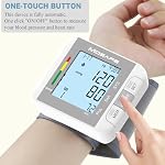 Wrist Blood Pressure Monitor, Automatic Digital Accurate BP Machine with Dual Dual power USB & Battery, Voice Broadcast, 2×99 Memory for 2 Users, idea for Home and trevel Use (Grey)