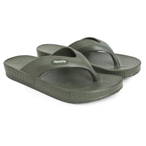 Image of Aqualite AL-1255 Slippers for Men with Comfotable Sole Slip-On Flat Flip Flops, Sliders, Chappal & Comfortable Slipper for Men