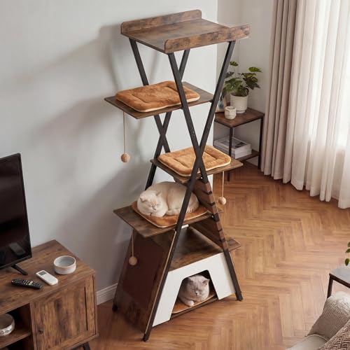 Árbol para gatos moderno Tangkula 73 pulg alto miniatura 1