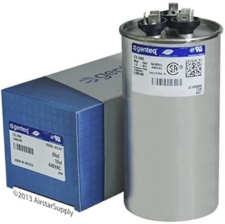 Bard - 80 + 10 uF MFD x 440 VAC Genteq Replacement Dual Capacitor Round # C48010R / 27L1090