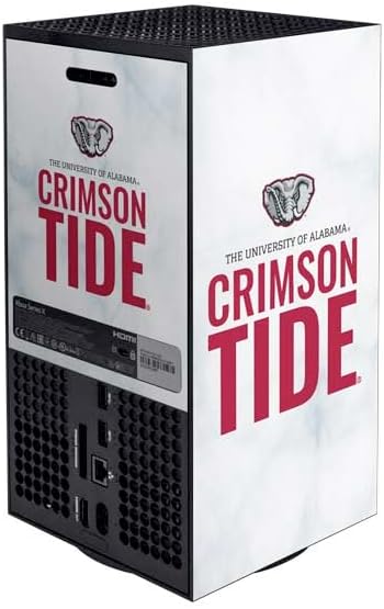 Vista 30 de Skinit Decal Gaming Skin Compatible with Xbox Series X Bundle - Officially Licensed University of Alabama Roll Tide Roll Design