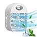 Aedcbaide Condizionatore Portatile Personale con umidificatore, ventilatore da scrivania portatile ricaricabile USB verde, dispositivo di raffreddamento dell'aria con serbatoio dell'acqua