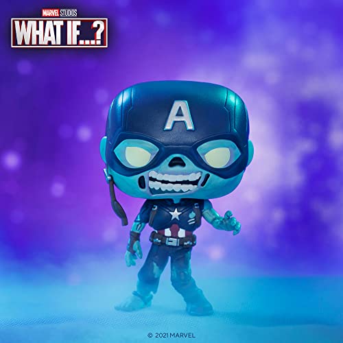 Funko 57375 Pop! Marvel: What If? - Zombie Captain America Vinyl Bobblehead thumb #2