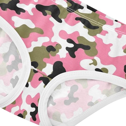 Toddler Underwear Floral 2t Cotton Girl Panties Cute Durable Kids Briefs Undies Pink Camouflage White Brown4