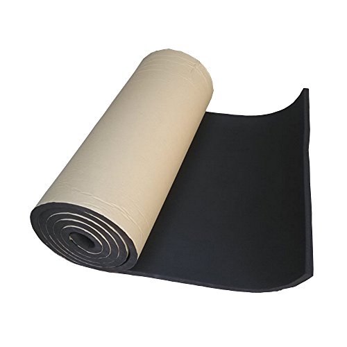 HOUTBY 1Roll 5mm Car Sound Proofing Deadening Insulation Closed Cell Foam Noise Soundproof 50cm X 300cm