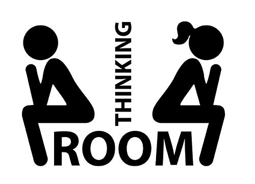 Adesivo - murale - da muro - toilette - toilet - bagno - wc - divertente - trasparente e nero - idea regalo