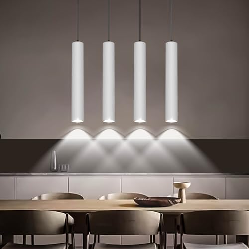 Image of Harold Electricals White Surface Hanging COB Pendant Light for Living Room (12 Watt - Cool White Light)(Metal)