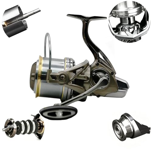 8000/10000/14000 Heavy Duty Saltwater Fishing Spinning Open Face Surf Reel,6+1bb 4.8:1 Gear Ratio, 66lbs MAX Drag Heavy Long Casting Inshore Monster Fish by Quorelynx (8000)