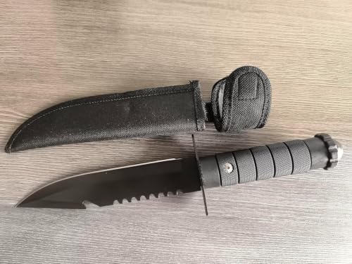 Image of Tactical Style Utility Knife with Blade Cover & Non-Slip Handle | Portable Multi-Purpose Knife for Kitchen, Camping, Travel & Everyday Utility Use