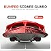 Universal Front Bumper Scrape Guard Skid Plate Protection Guard Anti-Scratch Kit Scrape Protector Plate Skid Plate Compatible with Lowered Cars/SUV, Car Bumper 8 Pack