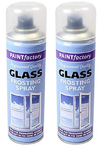 250ml Glass Window Frosting Spray Paint Aerosol Privacy Decorative Frosted (2)