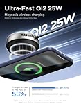 UGREEN Qi2 Certified 25W Magnetic Wireless Charging Pad with Active Cooling Fan, Silent Charging & LED Switch, Compatible with MagSafe for iPhone 17/16/15/14/13/12 Series (Adapter Not Included)
