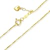 CHOW TAI FOOK 18K Yellow Gold Necklace Chain with Adjustable End
