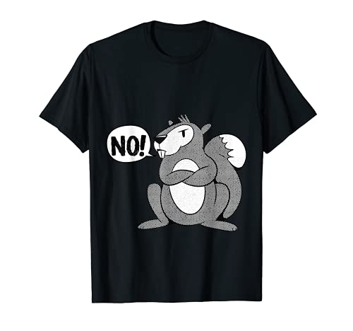 Não! - Esquilo divertido Crumpy t-shirt