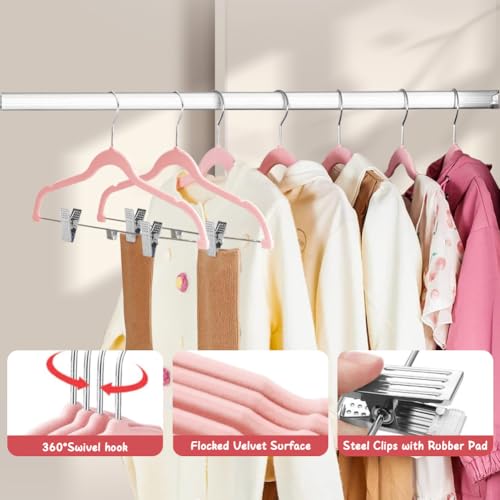 Stormix Baby Hangers, 14 Pack Pants Hangers With Clips, Non-Slip Clothes Hangers thumb #3