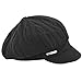 Produktbild Mütze mit Jersey Visier | Menaggio Baloon Baker Boy Cap | Tasche |, Schwarz , One size