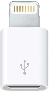 محول شاحن مايكرو USB 8 دبابيس لايفون 6-5-5S - ابيض