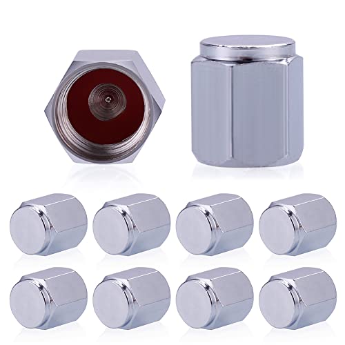 FanMuran Lot de 8 bouchons de valve de pneu en métal universel pour voiture Cover