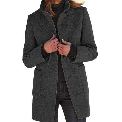 Manteau chaud en laine mélangée pour vos balades hivernales et journées actives