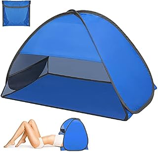 Beach Tent, zootop 27.5x19.7x17.7'' Pop Up Beach Tent for Personal with Phone Bracket & Storage Bag Portable Pop Up Beach Tent Sun Shelter Compact Beach Tent for Outdoors, Camping, Picnic, Beach