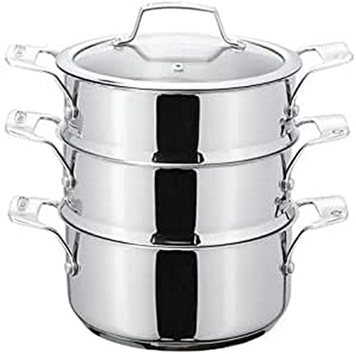 Stellar Horwood STM05 24cm 3 Tier Steamer Set, Stainless Steel, Silver