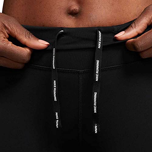 Nike Womens Epic Lux Running Crop Tights Black/Reflective Silv S #TOP5