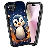 WEUIUJKILO for iPhone 17e Case & iPhone 16e Case, [Military Grade] Heavy Duty Hybrid Dustproof Shockproof Full-Body Phone Cover for iPhone 17e & iPhone 16e, Cute Penguin Baby