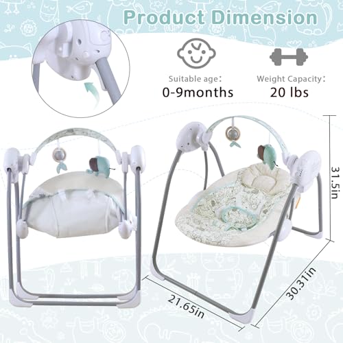Portable Baby Swing with Music