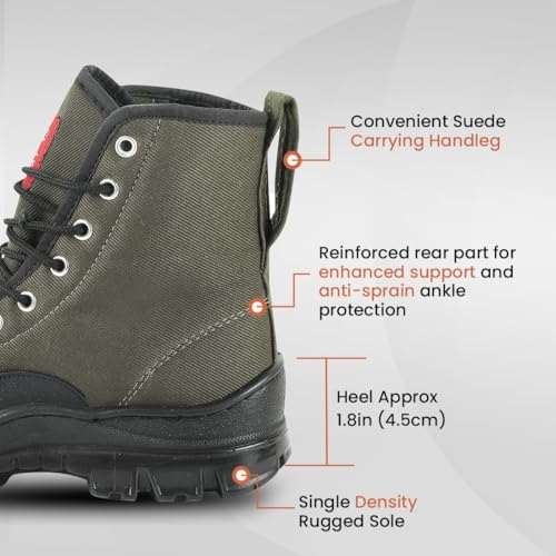 Unistar Hiking/Mountain Boots for Men for Outdoor Trekking & Ridding Shoes- Non Slip, Mild Waterproof, Anti-Fatigue, Comfortable