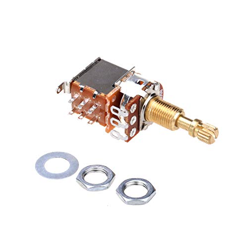 Musiclily Pro Brass Full Metric Split Shaft B500K Lineaire Push-push Potmeter voor Elektrische Gitaar en Basgitaar (2 Stuks) - Image 5