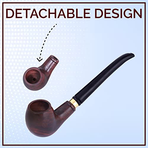Image of Royal Swag Captain Tobacco Pipe Smoking Pipe With Removable Pipe Give It The Unique Touch Of Smoke Durable Handmade Classic Retro Sailor Pipe Made In India