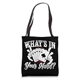 What's In Your Hand Loves Board Games Playing Cards Cribbage Tote Bag