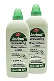2 x 1500ml Caravaning Abwassertank-Zusatz für Camping, Wohnwagen und Wohnmobile