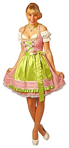 Zorro Tracht Moden tirolesa Antoniau00a0u0096u00a0Rosa Claro Verde 50u00a0cm rosa / verde