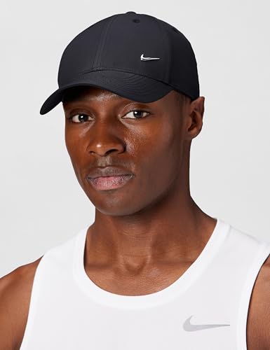 Image of Nike Unisex Adult Club Structured Metal Swoosh Cap Hat | Mens and Womens