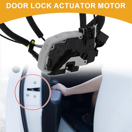Partuto Power Door Lock Actuator Motor No.80501EZ01C/80501EZ01D Front Left Driver Side Door Latch Actuator Assembly for Nissan TITAN XD 2016-2019 with Cable by Partuto - Used condition - Image 2